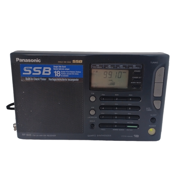 Panasonic FM-MW-LW-SW/SSB Receiver-Clock/Timer Model RF-B45